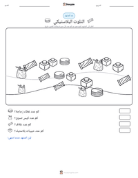 معاينة ورقة العمل القابلة للطباعة التلوث البلاستيكي