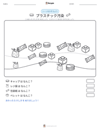 プラスチック汚染 の印刷可能ワークシートプレビュー