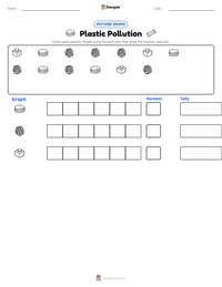 Plastic Pollution printable worksheet preview
