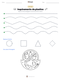 Anteprima della scheda stampabile di Inquinamento da plastica