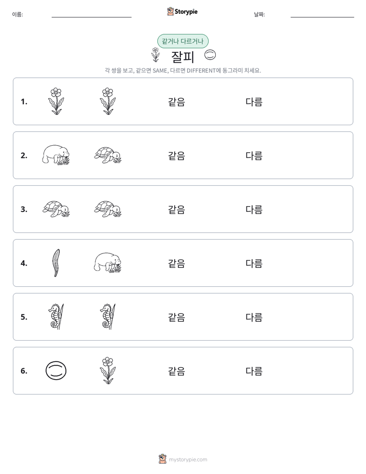 같은 것 또는 다른 것