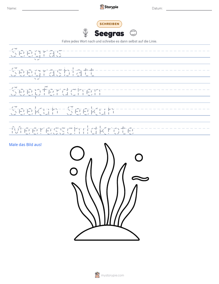 Schreibübung