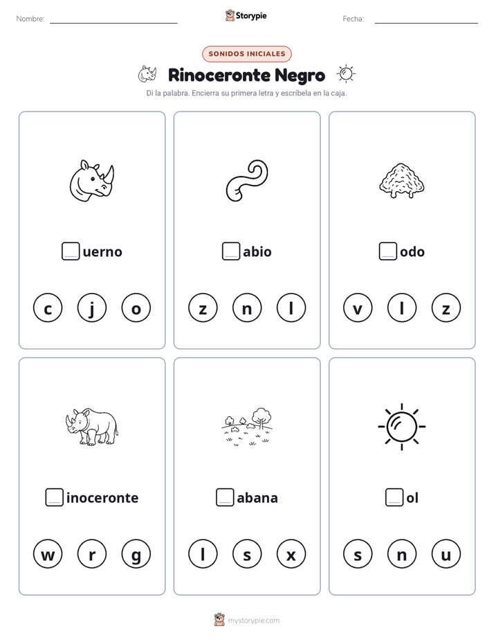 Sonidos Iniciales