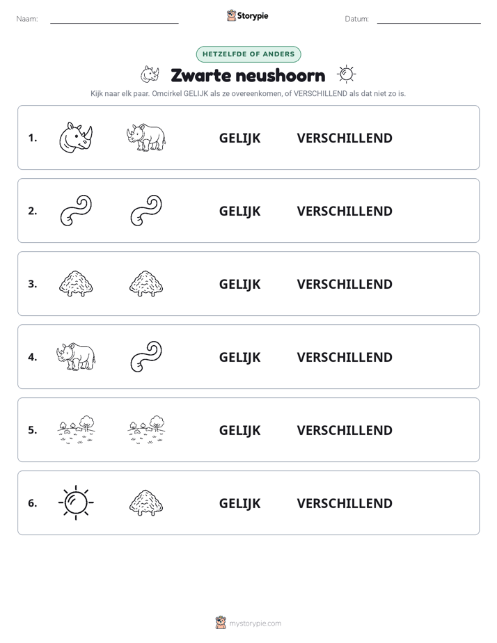 Zelfde of Verschillend