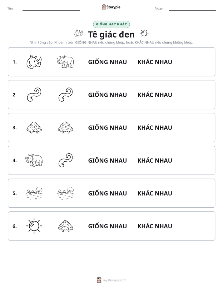 Giống Hay Khác