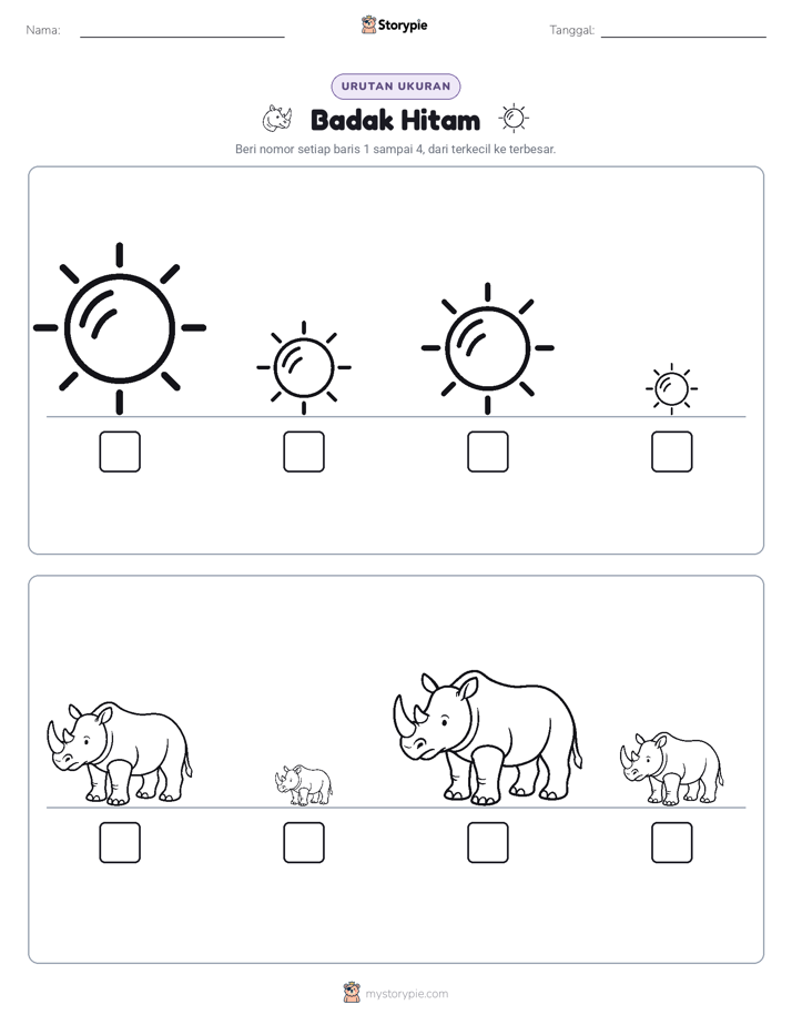 Urutan Ukuran