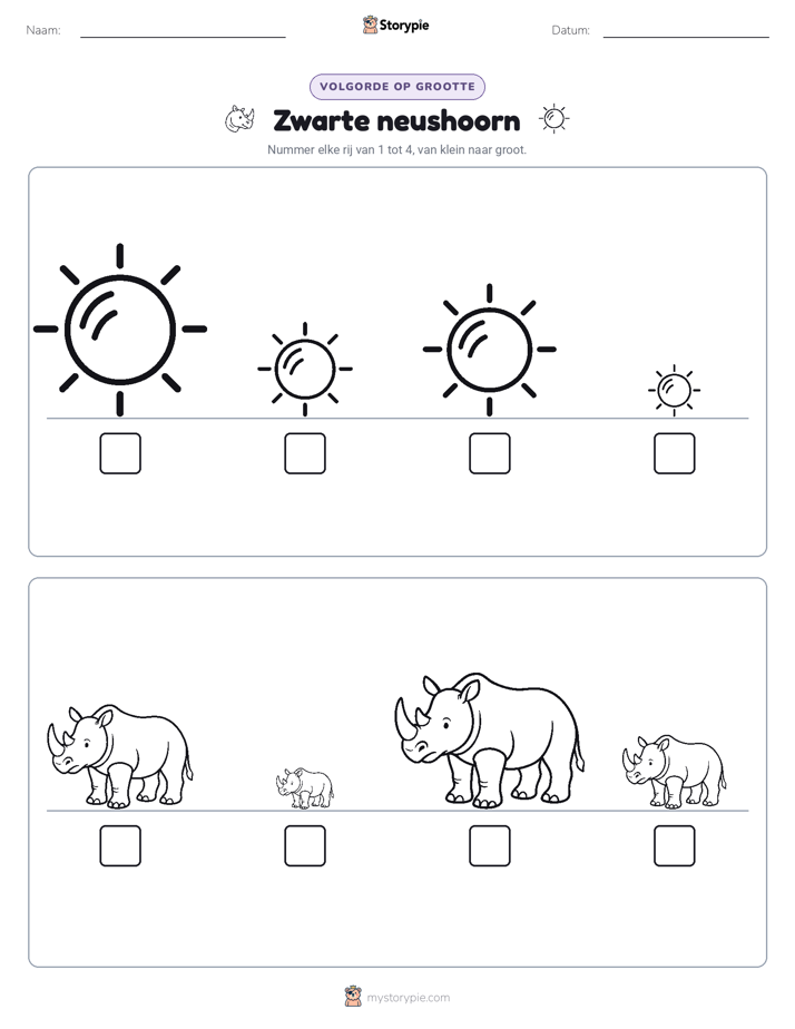 Grootte Volgorde