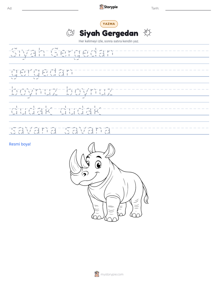 Yazma Pratiği
