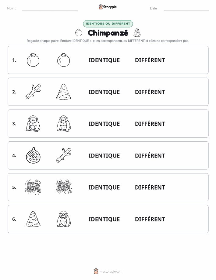 Identique ou Différent