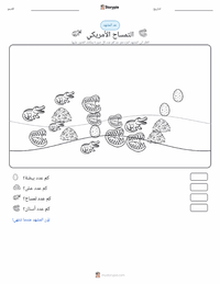 معاينة ورقة العمل القابلة للطباعة التمساح الأمريكي