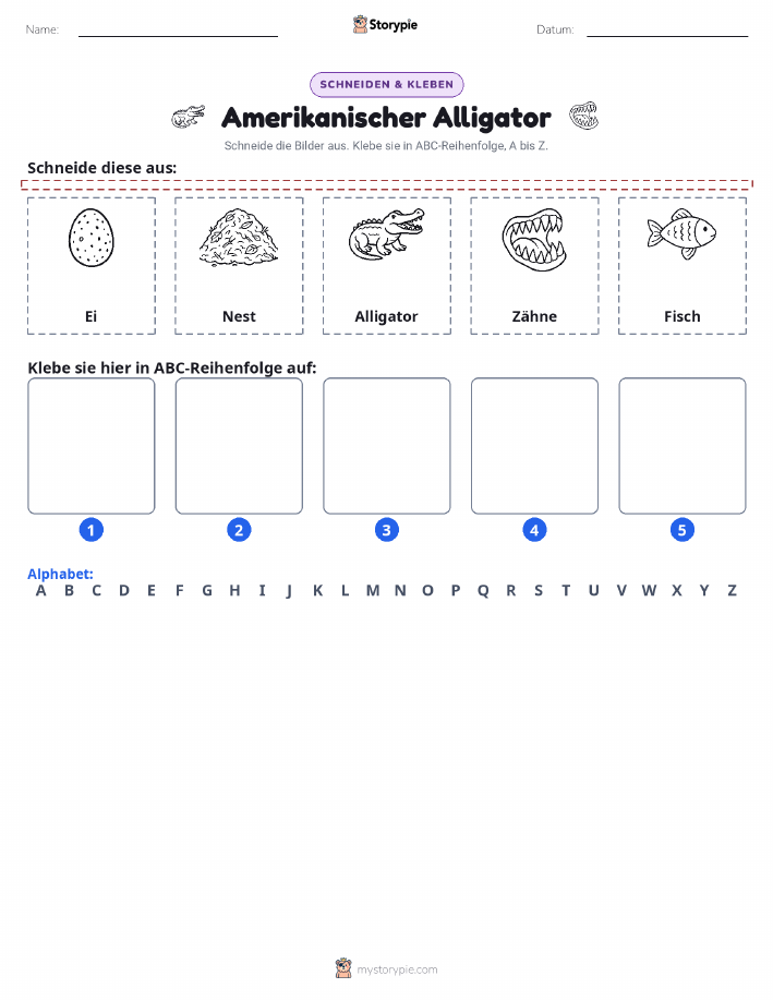 Schneiden & Einfügen Alphabet