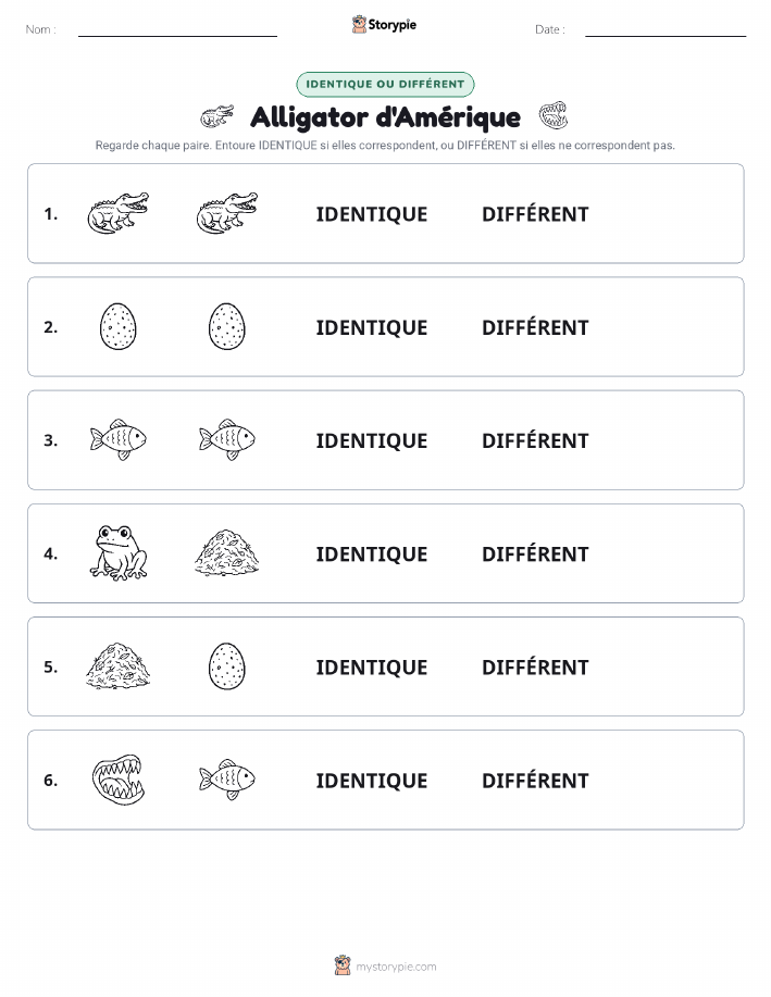 Identique ou Différent