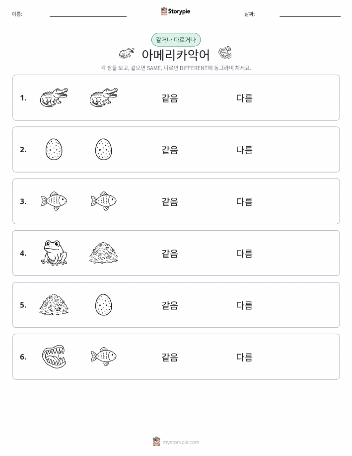 같은 것 또는 다른 것
