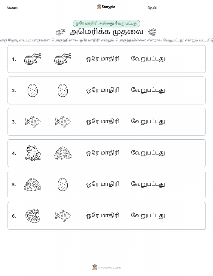 அதே அல்லது மாறுபட்டது