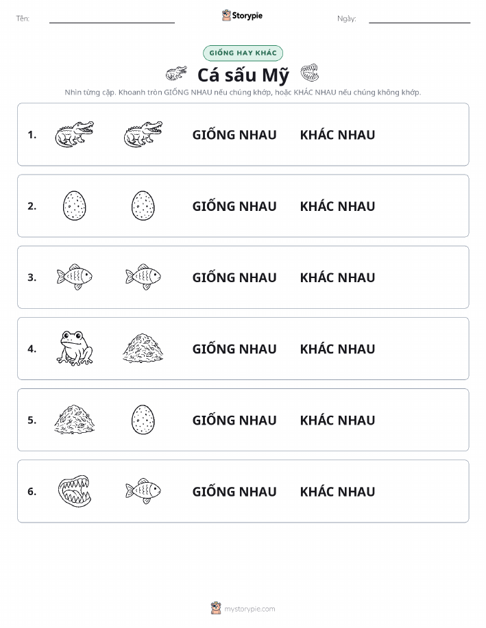 Giống Hay Khác