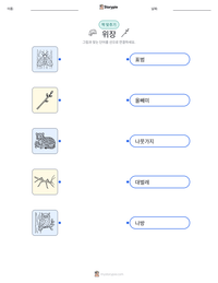 위장 인쇄 가능한 워크시트 미리보기