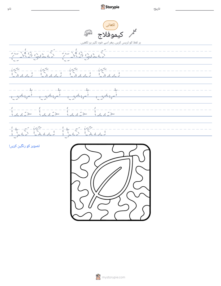 تحریری مشق