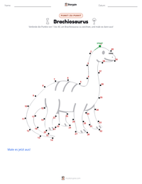 Brachiosaurus altithorax druckbare Arbeitsblatt Vorschau