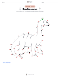 Anteprima della scheda stampabile di Brachiosaurus altithorax