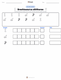 Brachiosaurus altithorax printable worksheet preview