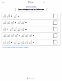 Brachiosaurus altithorax printable worksheet preview