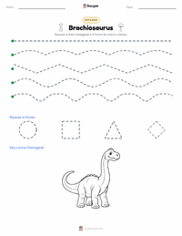 Anteprima della scheda stampabile di Brachiosaurus altithorax