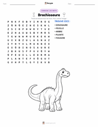 Aperçu de la feuille de travail imprimable Brachiosaurus altithorax