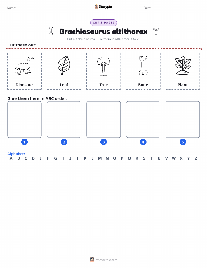 Cut & Paste Alphabet