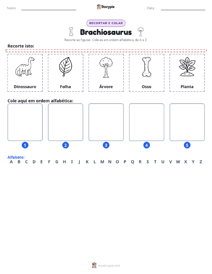 Recortar & Colar Alfabeto