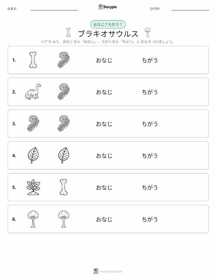 同じか違うか