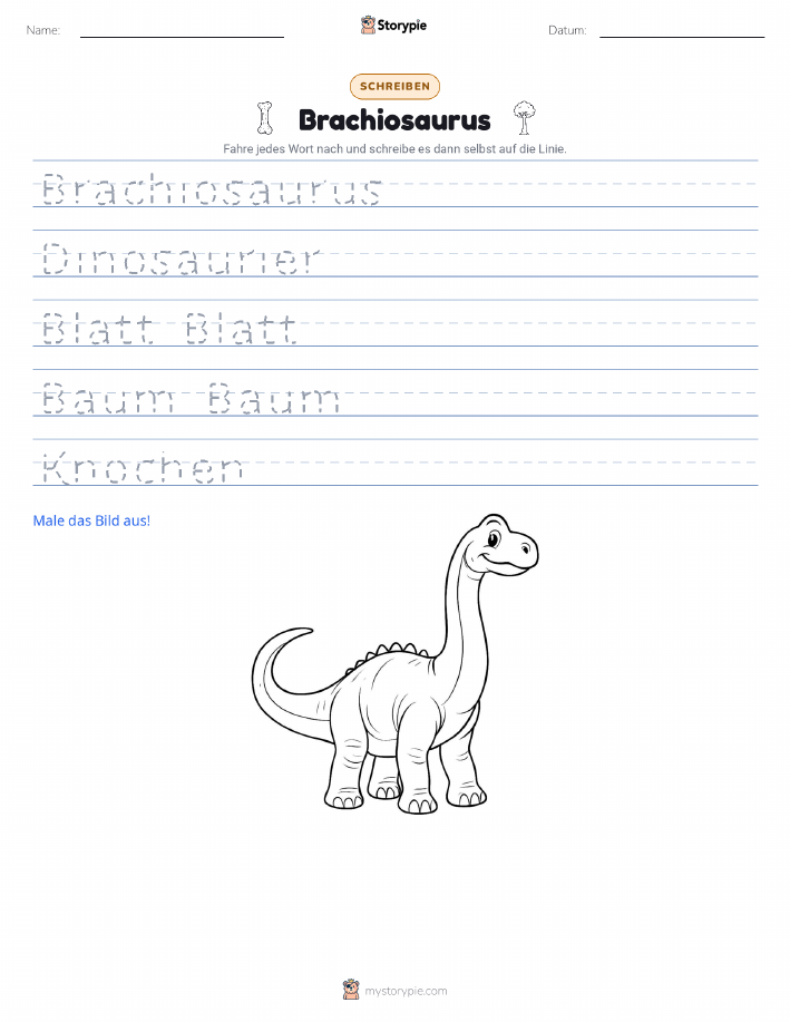 Schreibübung