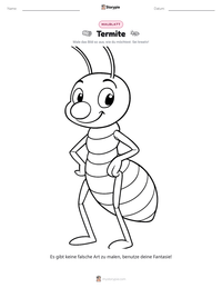 Termite druckbare Arbeitsblatt Vorschau