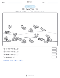 シロアリ の印刷可能ワークシートプレビュー