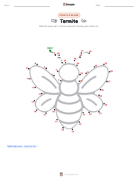 Aperçu de la feuille de travail imprimable Termite
