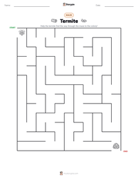 Termite printable worksheet preview