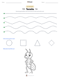 Termite druckbare Arbeitsblatt Vorschau