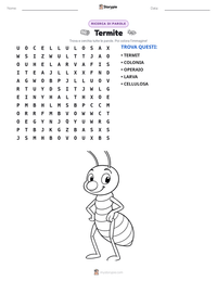 Anteprima della scheda stampabile di Termite