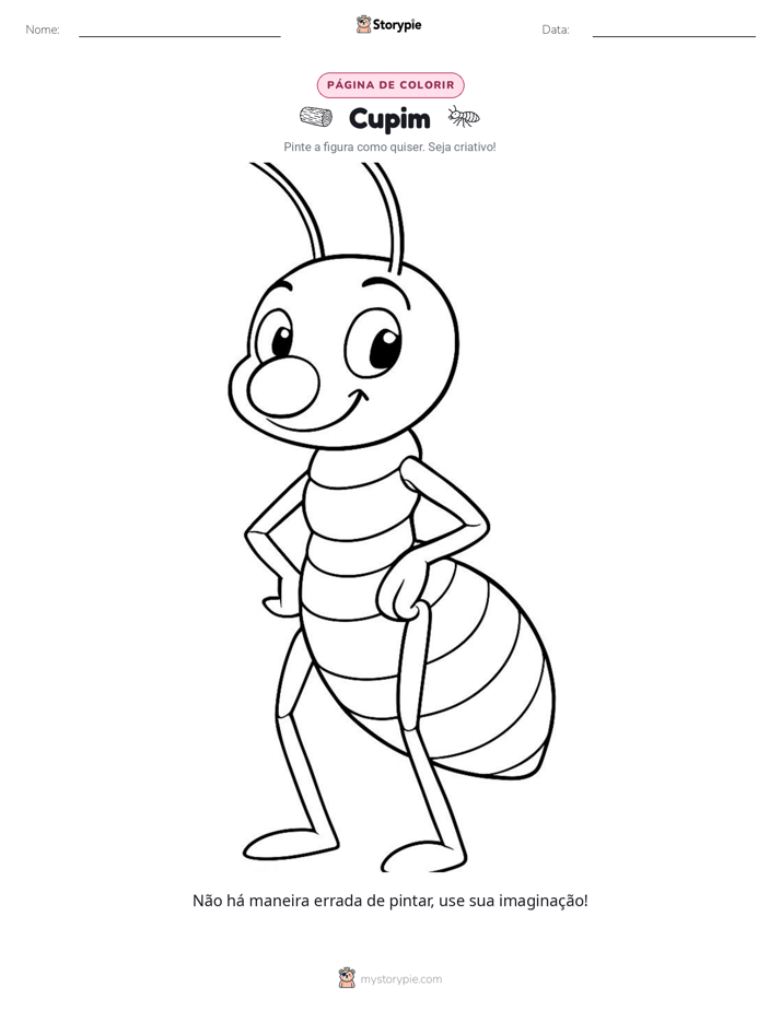 Página para colorir
