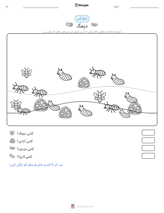 گنتی کا منظر