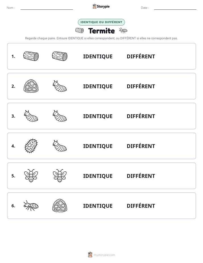 Identique ou Différent