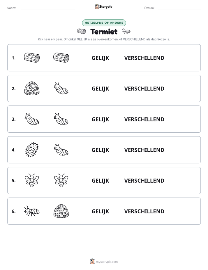 Zelfde of Verschillend