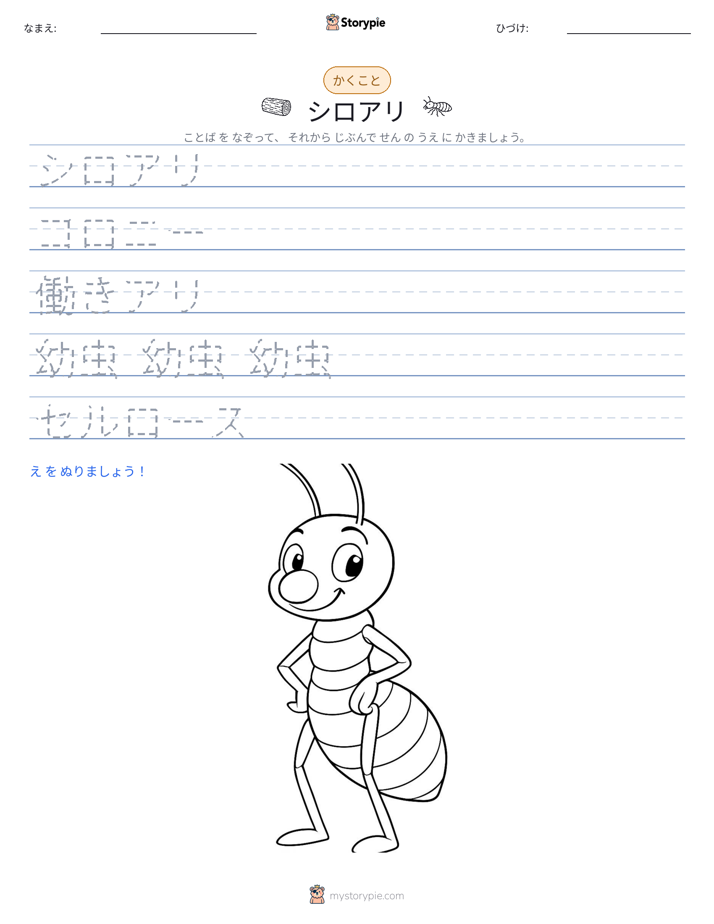 書き取り練習