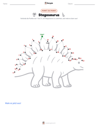 Stegosaurus druckbare Arbeitsblatt Vorschau