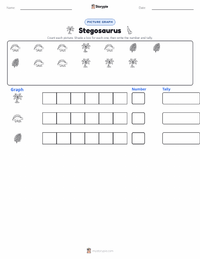 Stegosaurus printable worksheet preview