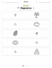 Stegosaurus printable worksheet preview