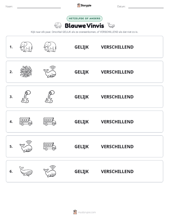 Zelfde of Verschillend