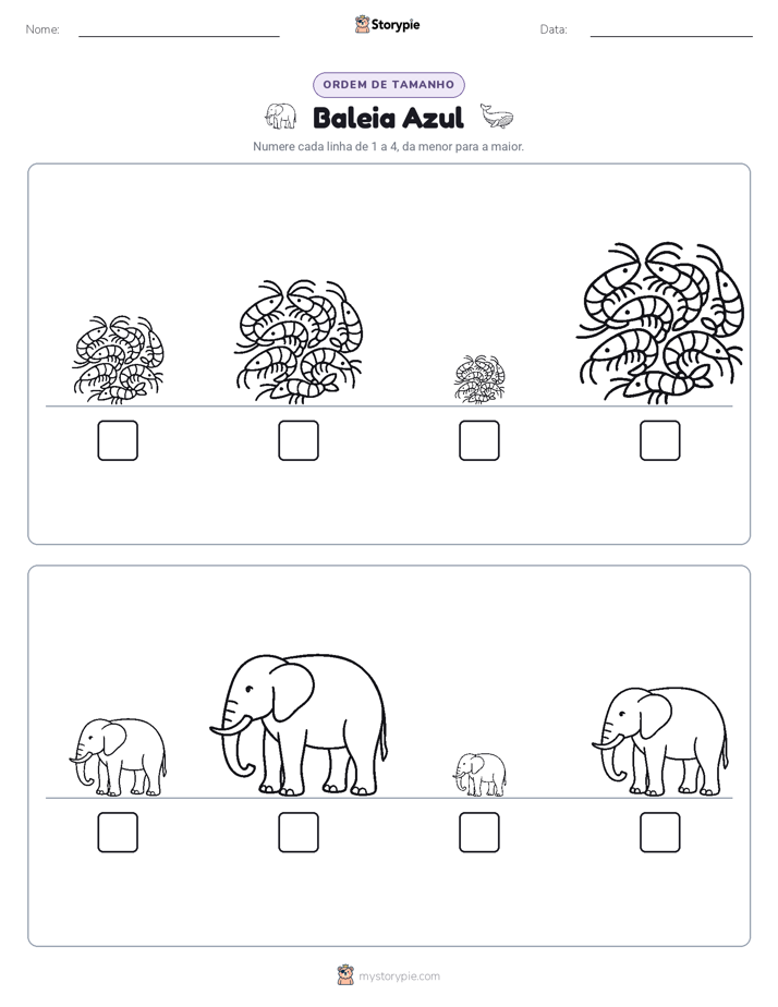 Ordem de Tamanho