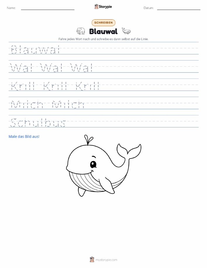 Schreibübung