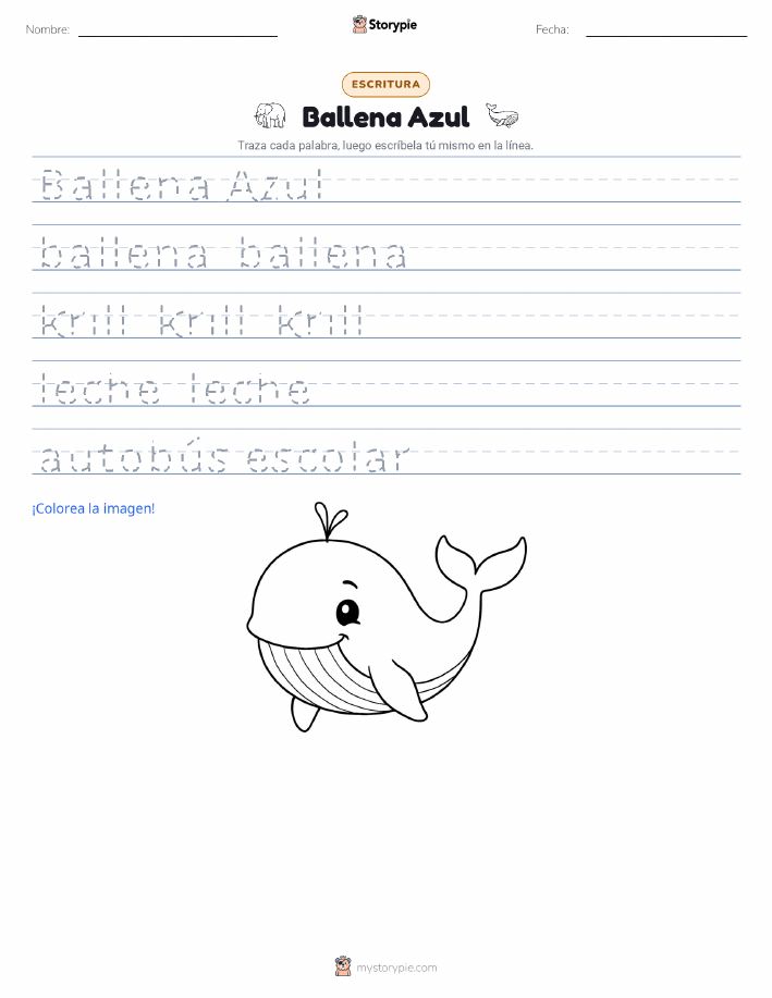 Práctica de Escritura