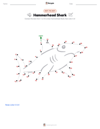Hammerhead Shark printable worksheet preview